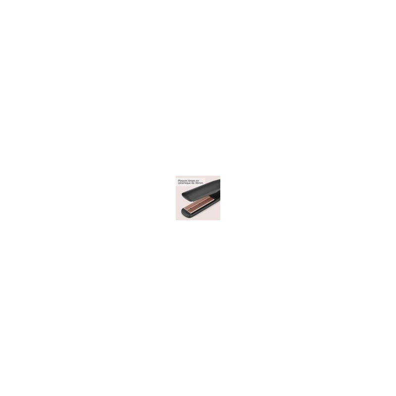 LISSEUR CERAMIQUE VAPEUR LUXE STYLER 4g/min ou 2g/min 210° 5 TEMP LED 36x15mm