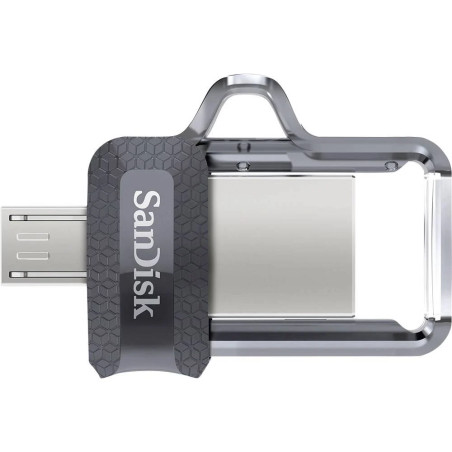 Clé USB/Micro-USB 3.0 Ultra Dual Drive m3.0, 128GB, OTG, 150MB/s, Gr - SANDISK - SAUV128MIULTRASDISK