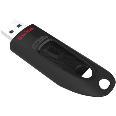 Clé USB 3.0 Ultra, 256GB, 100MB/s, Noir - SANDISK - SAUV256ULTRASDISK