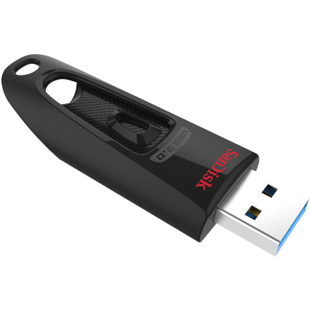 Clé USB 3.0 Ultra, 256GB, 100MB/s, Noir - SANDISK - SAUV256ULTRASDISK