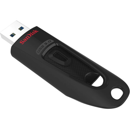 Clé USB 3.0 Ultra, 256GB, 100MB/s, Noir - SANDISK - SAUV256ULTRASDISK