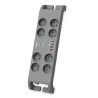 Multiprise parasurtenseur, 8 prises+2xType-C+2xUSB-A-2m Gris - PHILIPS - PRISSPN9180GA/19