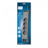 Multiprise parasurtenseur, 4 prises-2m Gris - PHILIPS - PRISSPN3140A/19