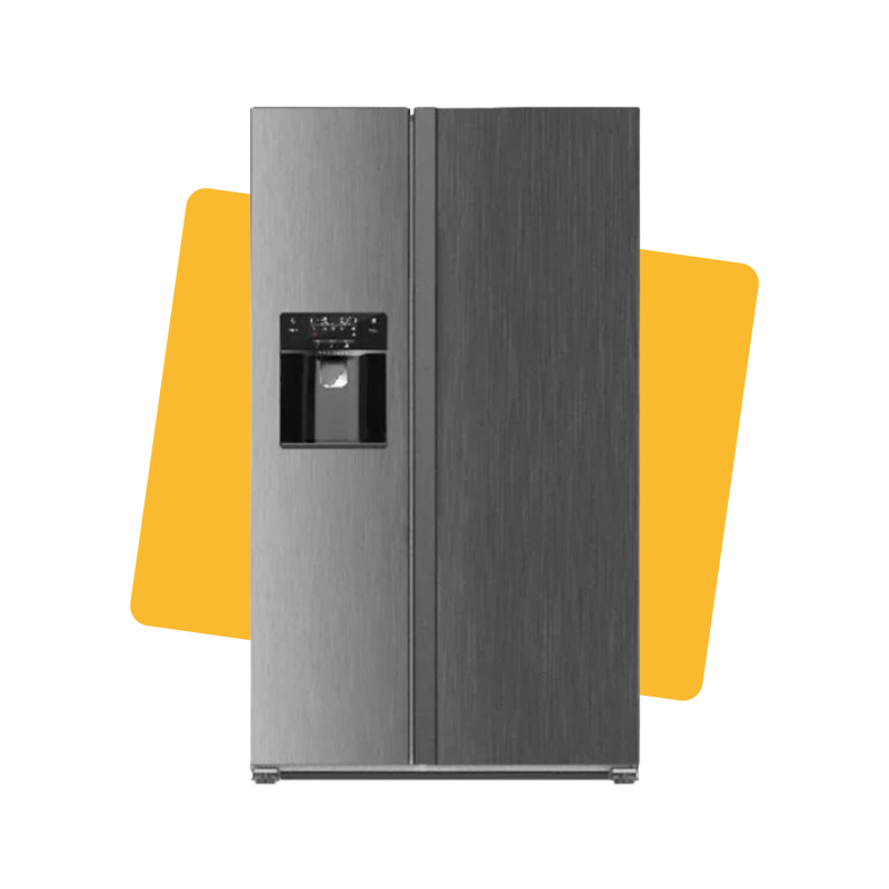 Réfrigérateur américain No Frost avec distributeur d'eau 513L Noir - DEROSSO - DR-SBS513EDEG-B
