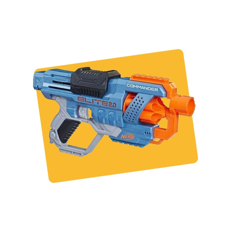 Pistolet à fléchette Elite 2.0 Blaster Commander RC-6 -NERF - Dès 6 ans