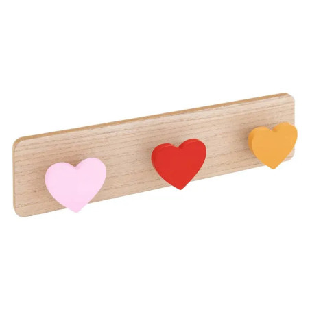 Patère enfant bois abria coeur - ATMOSPHERA