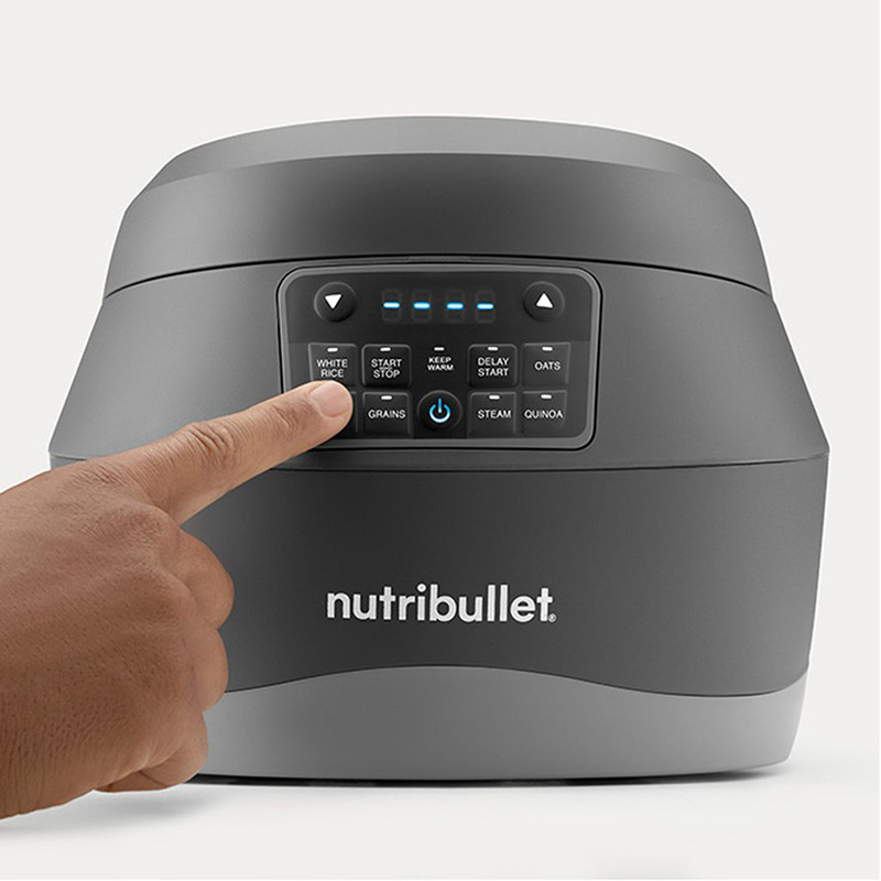 Cuiseur à riz 600W 2,4L Gris anthracite - NUTRIBULLET - NBRC605DG