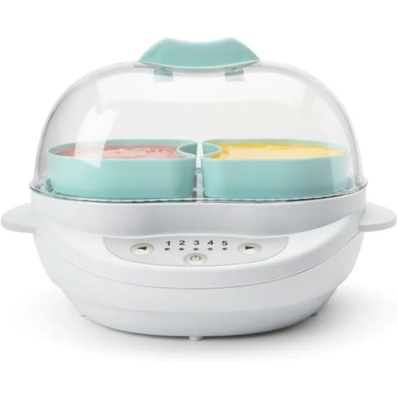 Cuiseur vapeur et stérilisateur Baby Turbo Steamer 420 W 1L Blanc/Bleu - NUTRIBULLET - BSR08N