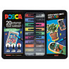 Malette de 20 marqueurs tout support - POSCA - POP COLORS