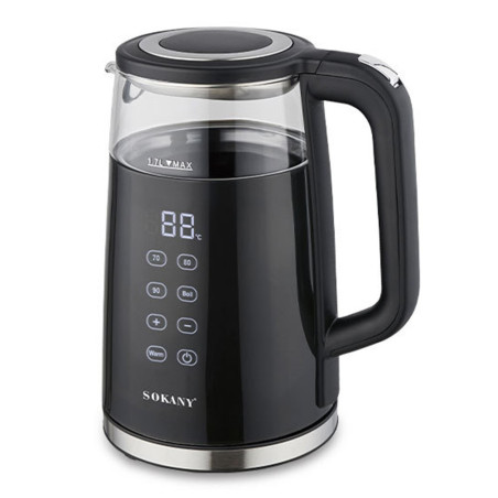 BOUILLOIRE ÉLECTRIQUE 1.7L À RÉGULATEUR DE TEMPÉRATURE 2200W