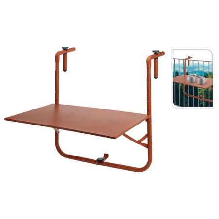 Table de balcon 60x43 cm Terracotta - PROGARDEN