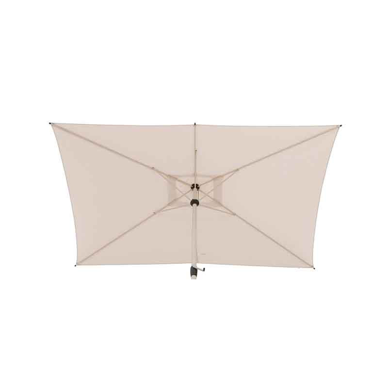 Parasol droit rectangulaire inclinable Loompa 2x3 m Argile/Blé - HESPERIDE