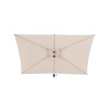 Parasol droit rectangulaire inclinable Loompa 2x3 m Argile/Blé - HESPERIDE