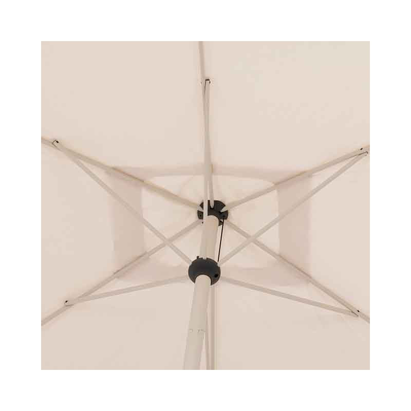 Parasol droit rectangulaire inclinable Loompa 2x3 m Argile/Blé - HESPERIDE