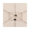 Parasol droit rectangulaire inclinable Loompa 2x3 m Argile/Blé - HESPERIDE