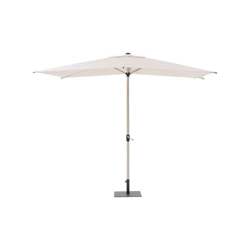 Parasol droit rectangulaire inclinable Loompa 2x3 m Argile/Blé - HESPERIDE