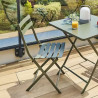 Chaise de jardin pliante Greensboro en acier Vert Laurier - HESPERIDE