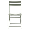 Chaise de jardin pliante Greensboro en acier Vert Laurier - HESPERIDE