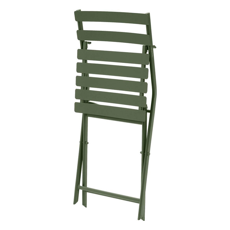 Chaise de jardin pliante Greensboro en acier Vert Laurier - HESPERIDE