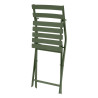 Chaise de jardin pliante Greensboro en acier Vert Laurier - HESPERIDE