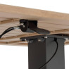 Table de jardin relevable rectangulaire Salimia Argile/Lin - HESPERIDE
