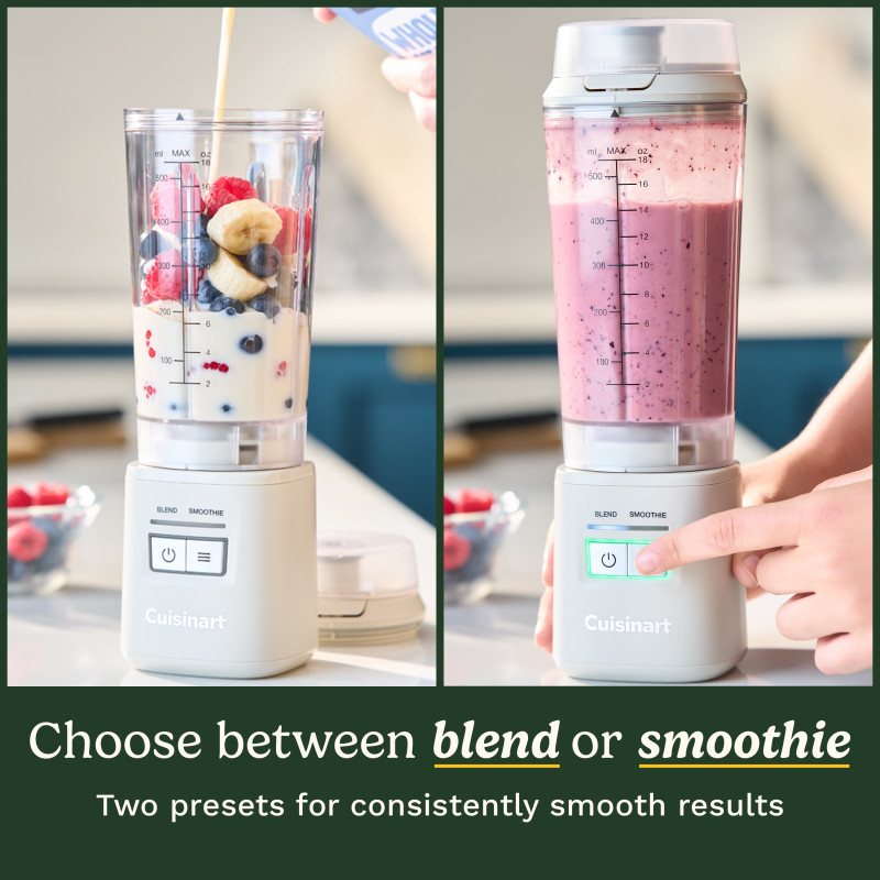 Blender portable Blast &Go 500ml 120W beige - CUISINART - PBL100E