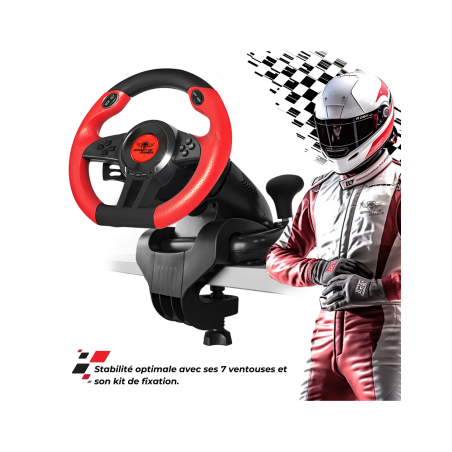 Volant + pédalier Race Wheel Pro 1 - SPIRIT OF GAMER - JVSOG-RWP1SOG