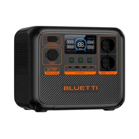 Station électrique BLUETTI Premium 80 (AC70P) – 1000W-864Wh