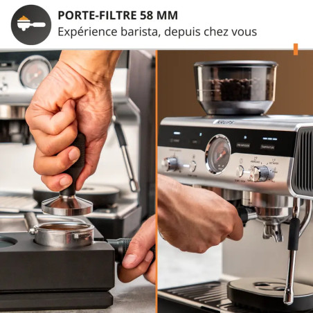 Machine à expresso avec broyeur Krups Precision - KRUPS - XP801T10