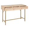 Console 3 tiroirs en cannage RAYO - 110x40x80,5 cm