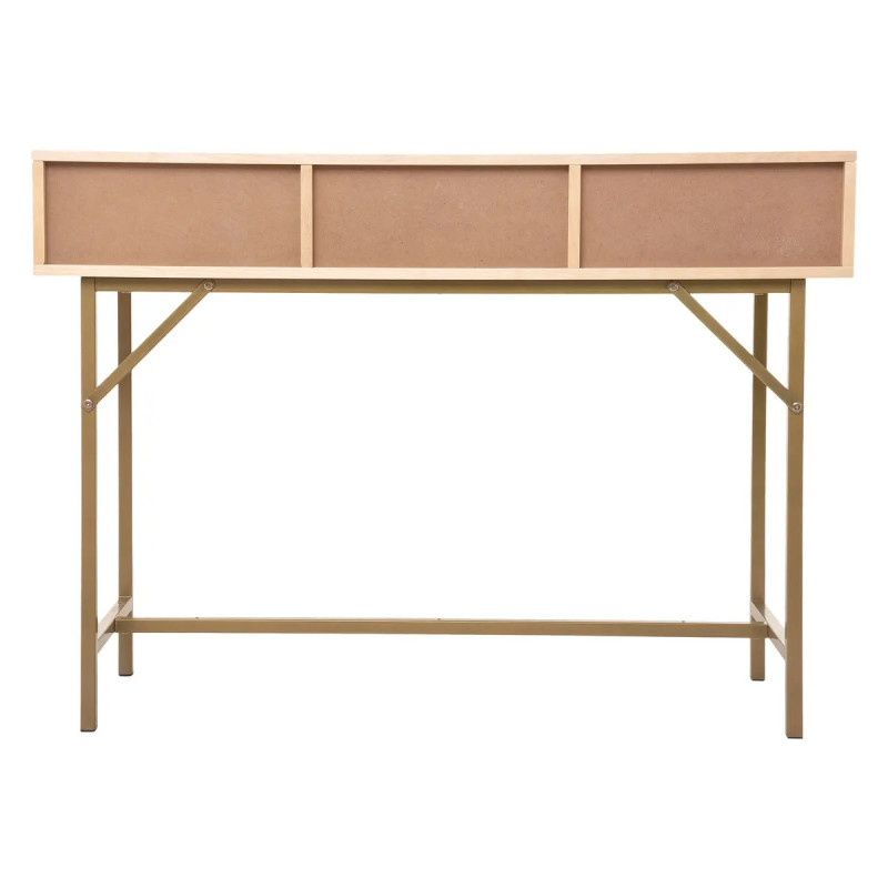 Console 3 tiroirs en cannage RAYO - 110x40x80,5 cm