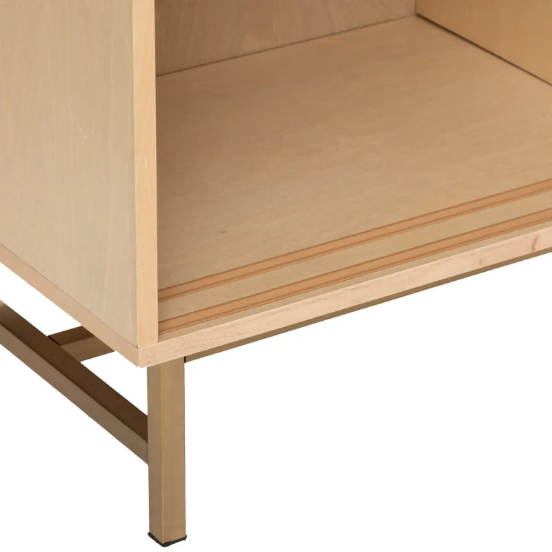 Meuble TV 1 porte RAYO - 140x40x50 cm