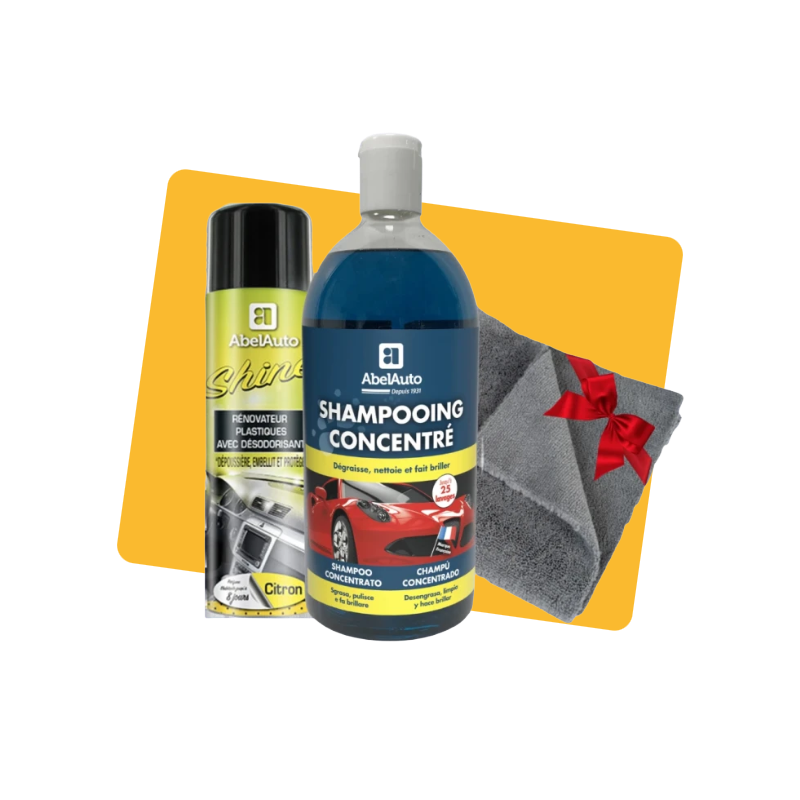 Pack nettoyage Auto + microfibre OFFERTE - ABEL AUTO - ABE004