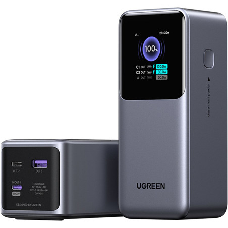 Powerbank 20 000mAh 130W Gris anodisé - UGREEN - UGPS35524BN