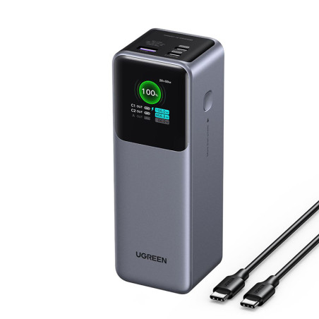 Powerbank 25 000mAh 200W Gris anodisé - UGREEN - UGPS35525BN