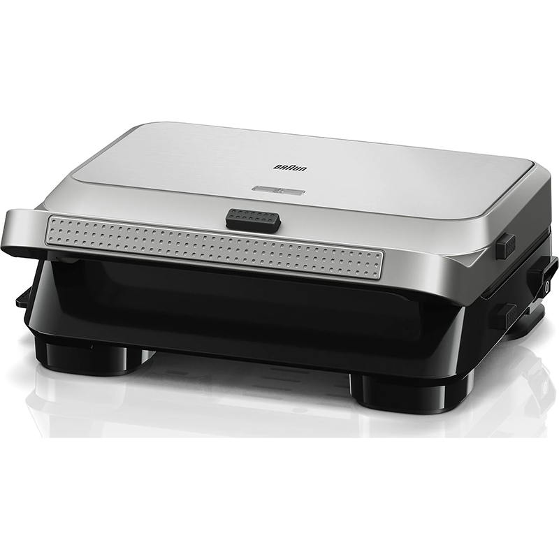 Appareil à sandwiches SnackMaker 5 Argent/Noir - BRAUN - SM5038STEELBK