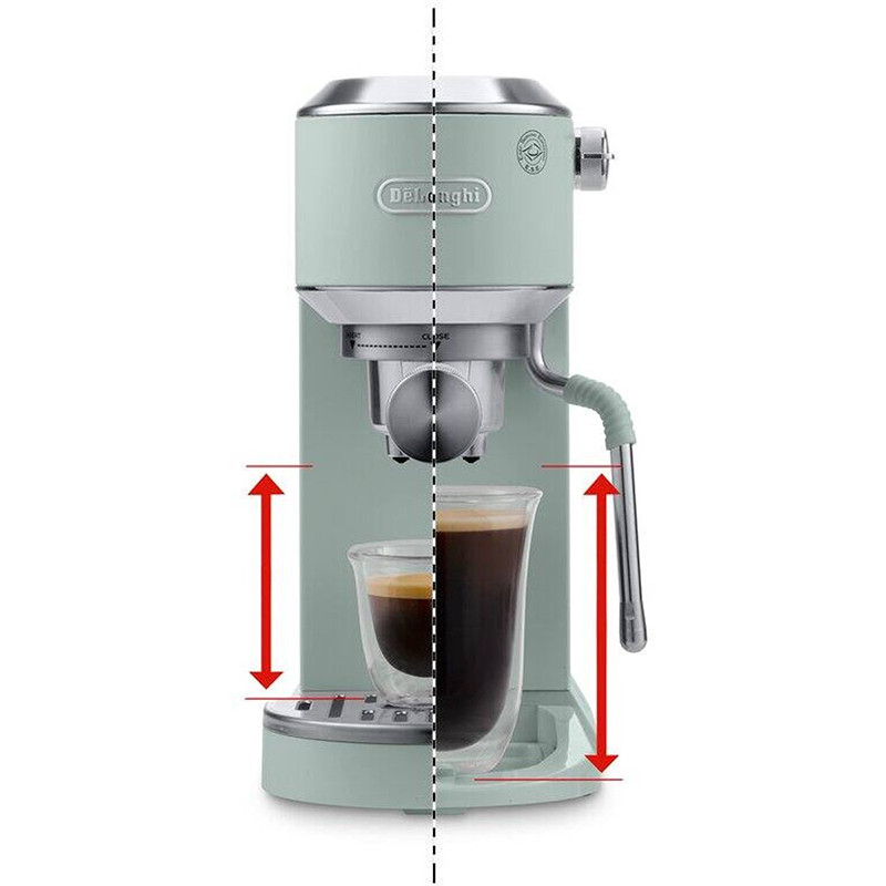 Machine à café expresso Dedica Duo 1450W 15 bars Vert - DELONGHI - EC890.GR