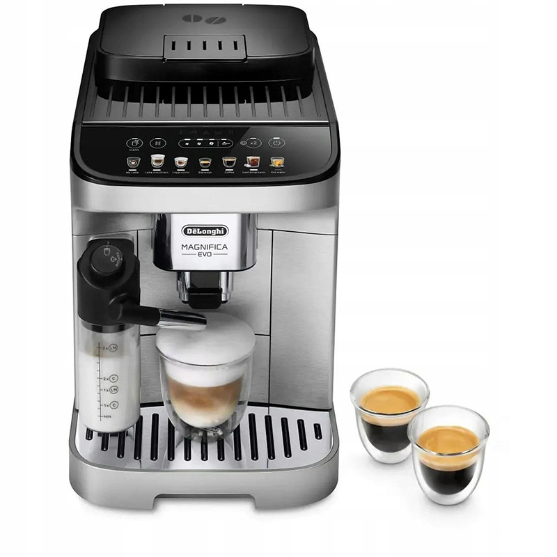 Machine à café expresso avec broyeur Magnifica Evo 1450W 15 bars Noir/Argent - DELONGHI - ECAM290.85.SBX