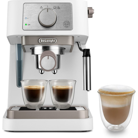 Machine à café expresso Stilosa 1100W 15 bars Blanc - DELONGHI - EC260.WH
