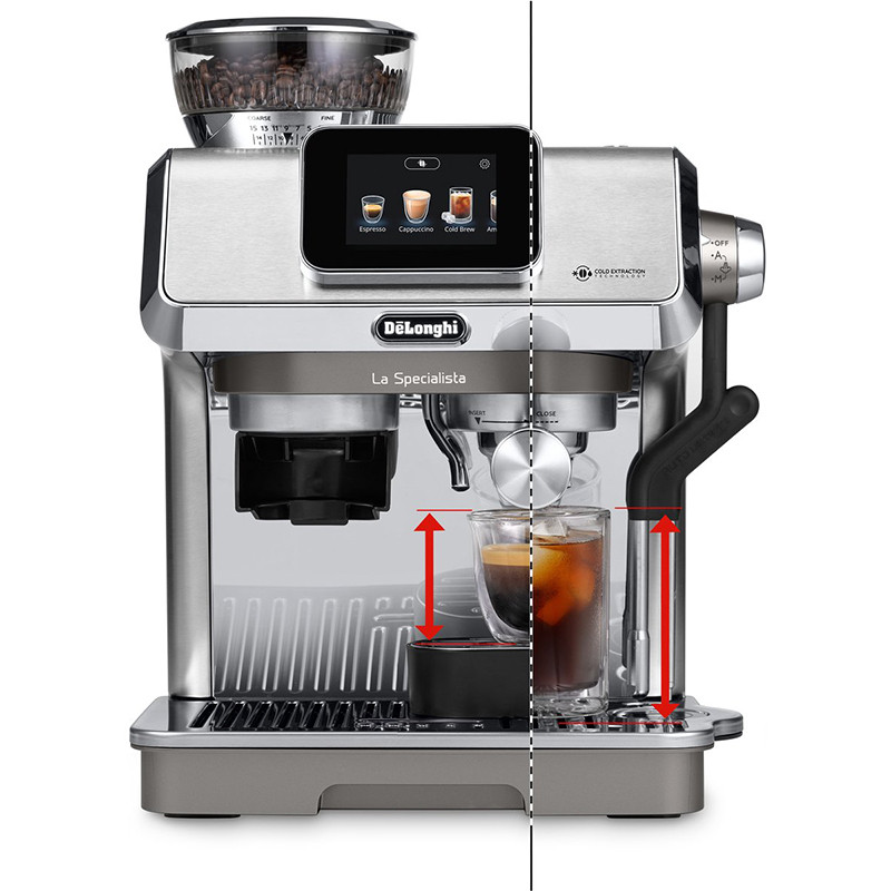 Machine à café expresso Specialista Touch 1450W 15 bars Inox - DELONGHI - EC9455.M