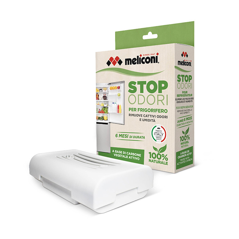 Stop odeur pour réfrigérateur Charbon actif 100 % naturel - MELICONI - MEL621023