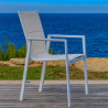 Chaise avec accoudoirs Orion Gama II Blanc - NATERIAL - :100157959