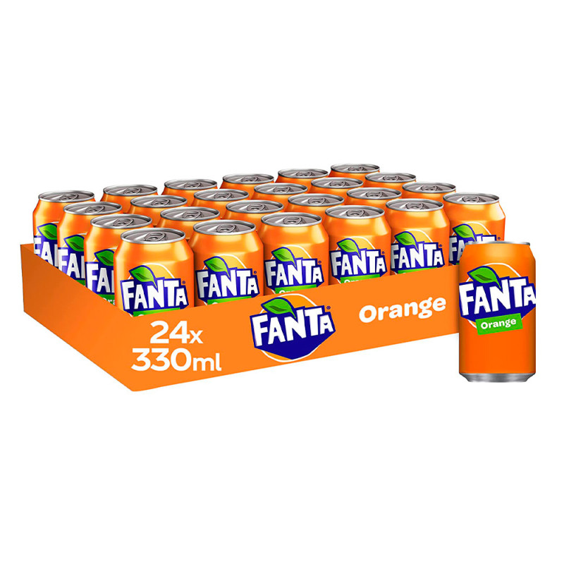 Pack de 24 canettes de boisson gazeuse Orange 320ml - FANTA - FSO950157