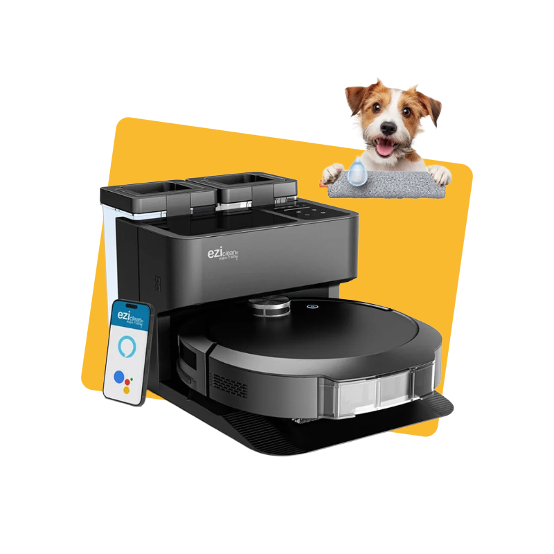 Aspirateur robot laveur connecté All in One Z10 Plus Noir - EZICLEAN