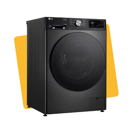Lave-linge séchant hublot 11/6kg 1400 trs/min Noir - LG - F164R78BSTA