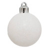 Lot de 12 boules de Noel rouge et blanc 40mm