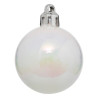 Lot de 12 boules de Noel rouge et blanc 40mm