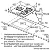Plaque de cuisson à gaz iQ500 3 feux 60 cm Verre noir - SIEMENS - EP6A6CI10