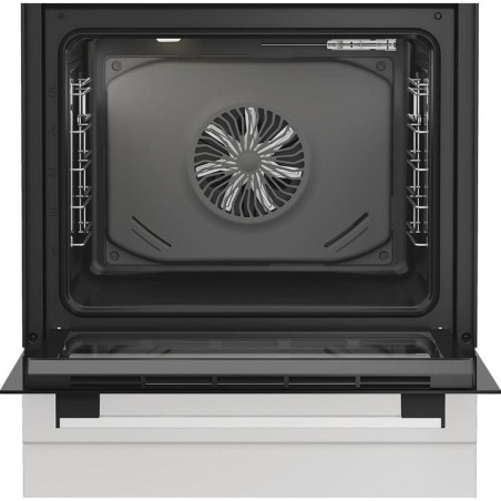 Cuisinière mixte 4 foyers à gaz avec Four électrique 72L Blanc - INDESIT - I6G5KCW