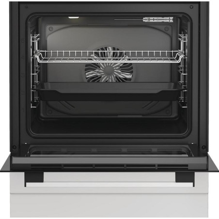 Cuisinière mixte 4 foyers à gaz avec Four électrique 72L Blanc - INDESIT - I6G5KCW